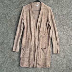 Barefoot Dreams CozyChic Lite Cardigan‎ Duster Pockets Knit Sweater Small